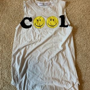 NEVER WORN PLANET BLUE muscle tank